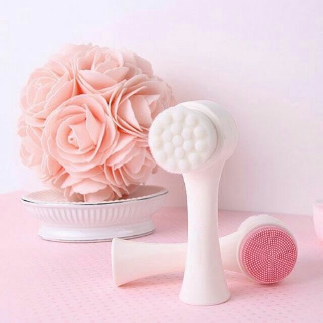 Cọ Rửa Massage Mặt 2 Đầu Siêu Mềm