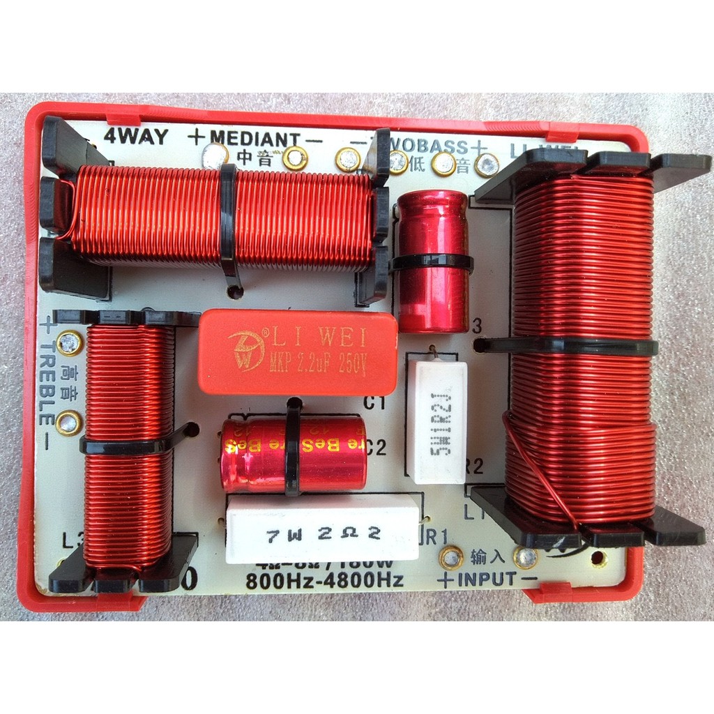 MẠCH PHÂN TẦN 3 ĐƯỜNG TIẾNG LW A400 CHO BASS TỪ 10 - 50 - 1 BASS 1TRUNG 1 TREBLE- GIÁ 1 MẠCH