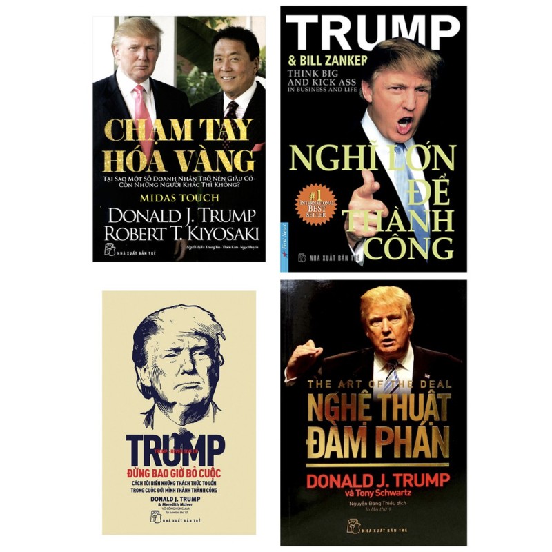 Sách - Tuyển chọn sách kỹ năng doanh nhân Donald J.Trump (lẻ tuỳ chọn)