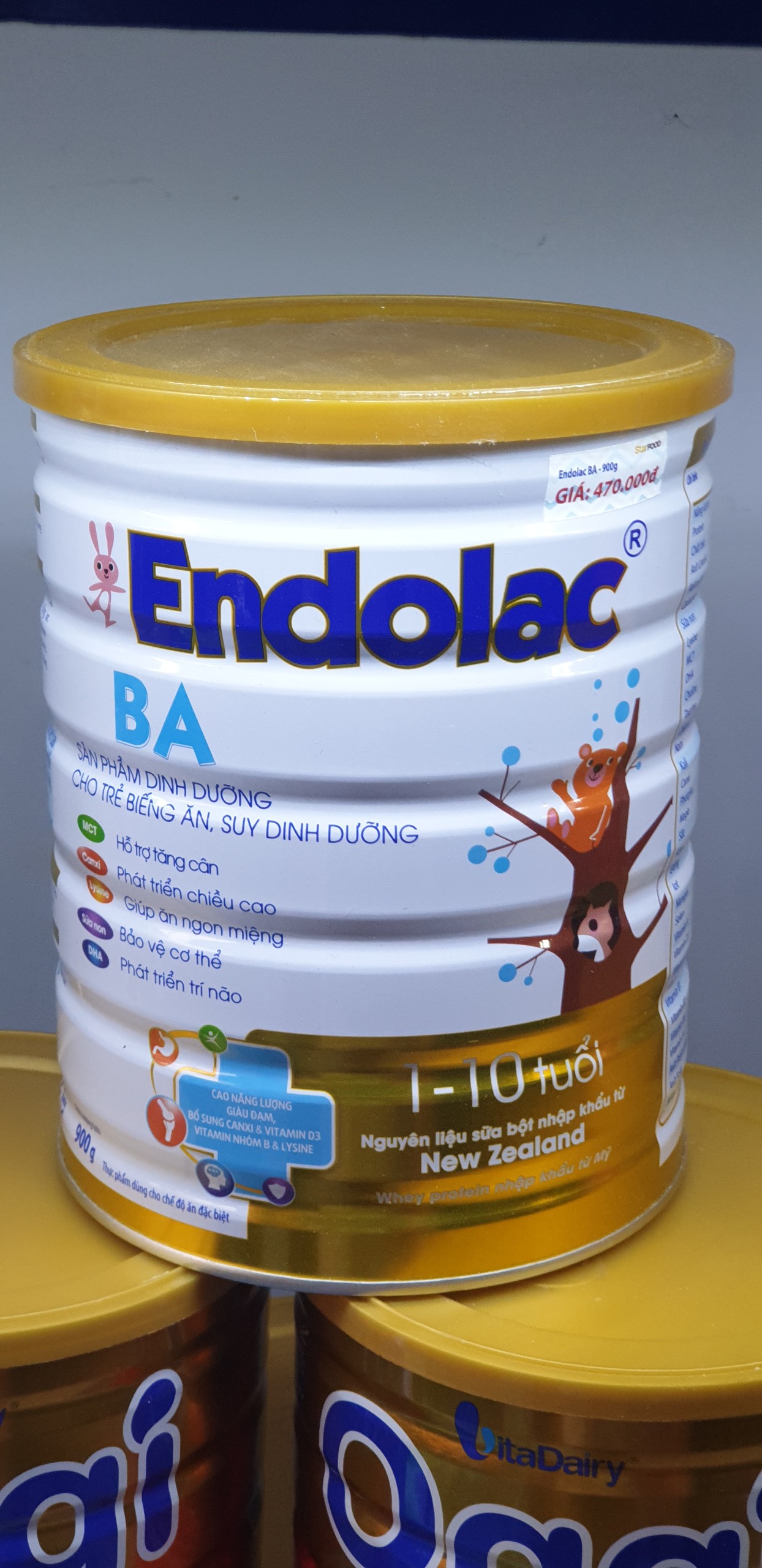 Sữa Endolac BA cho trẻ Biếng ăn (900g)