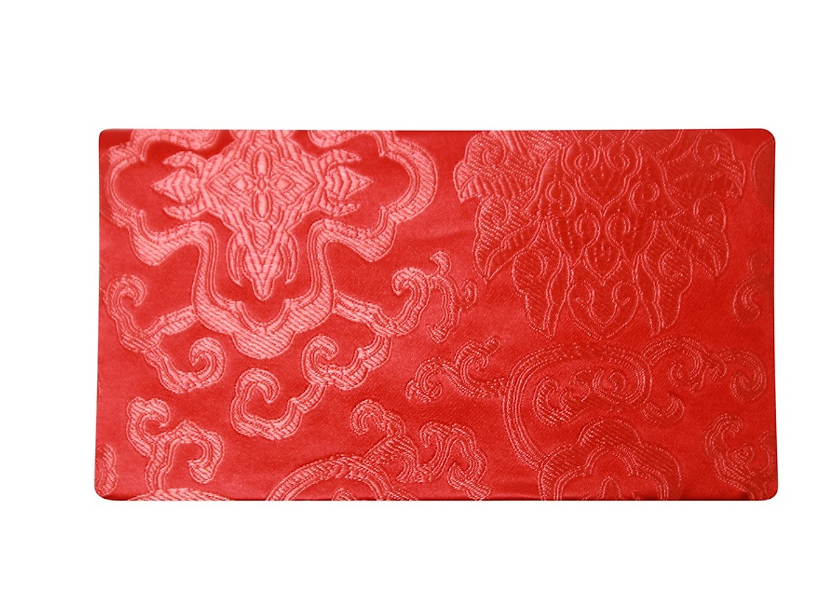 Bao Lì Xì Vải Gấm Cao Cấp Phối Nơ Kết Họa Tiết May Mắn