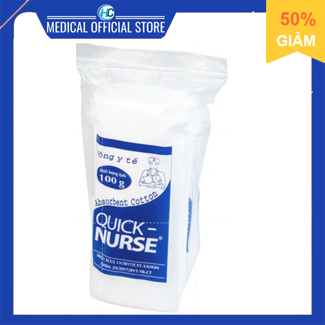 Bông Gòn Y Tế Quick Nurse (100g)
