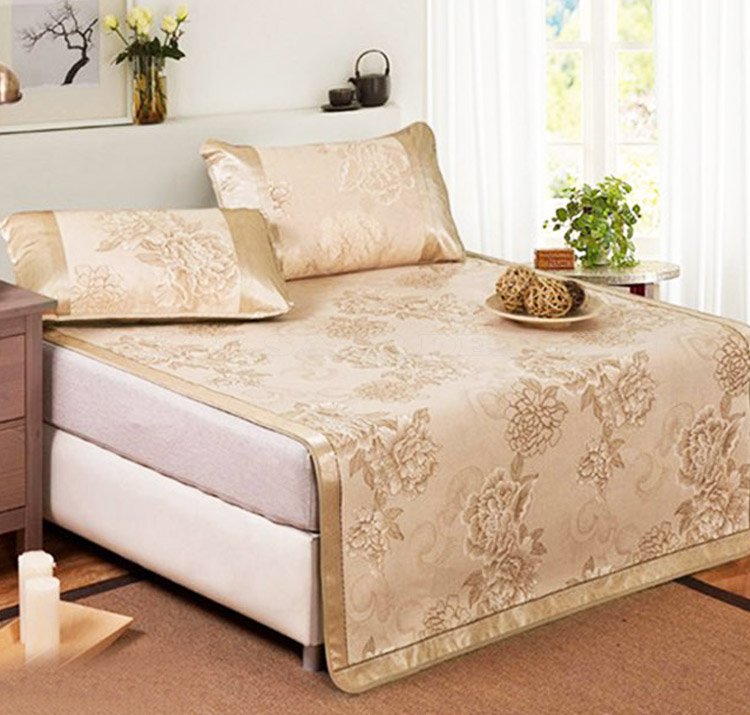 (FreeShip MAX) Chiếu Lụa Điều Hoà 3D 1m8x2m Và 2 Vỏ Gối Cao Cấp