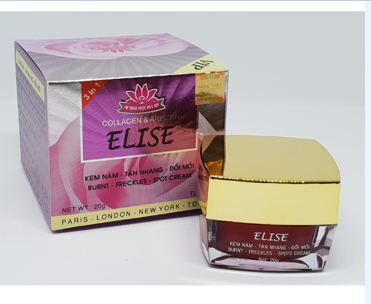 Kem Elise nám, tàn nhang, đồi mồi 20g