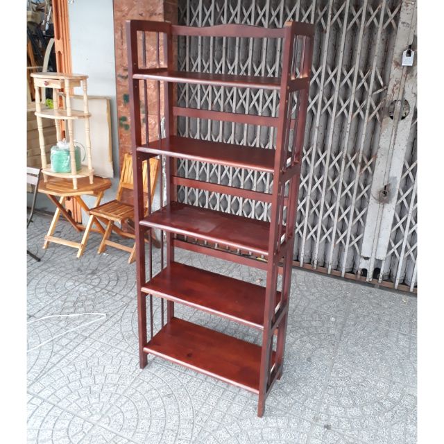KỆ SÁCH GỖ 5 TẦNG RỘNG 63CM - KỆ GỖ LẮP RÁP 5 TẦNG RỘNG 63CM