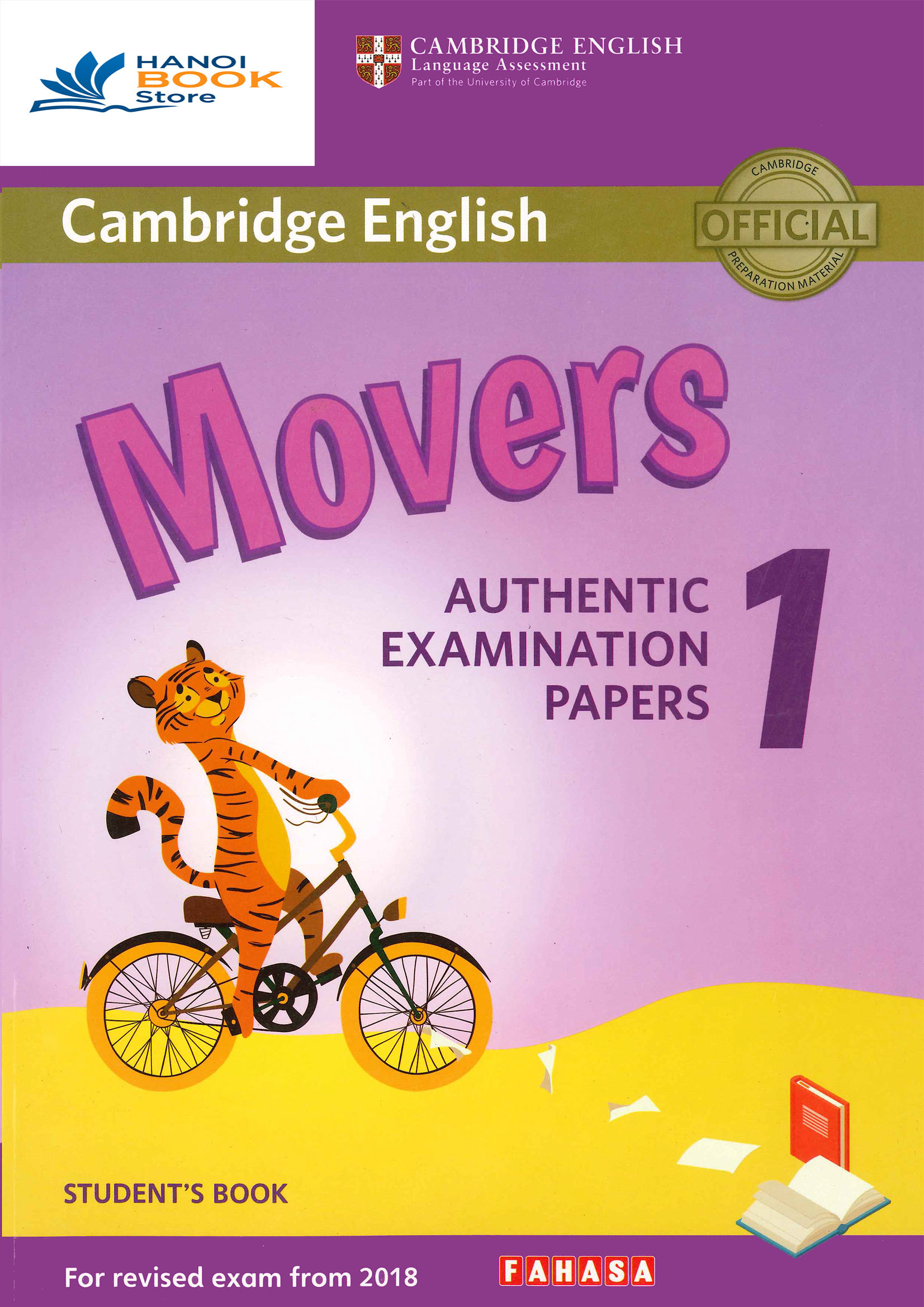 Sách Tiếng Anh MOVERS AUTHENTIC EXAMINATION PAPERS 1-2 (Sách màu)