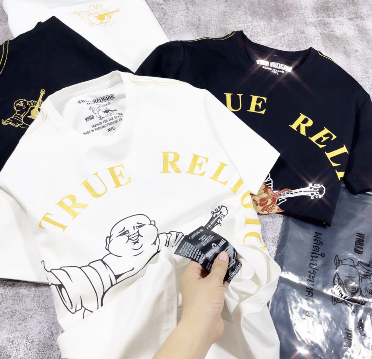 NEW ÁO THUN ÔNG ĐỊA THÁI FULL TEM TAG รหัส CTC35