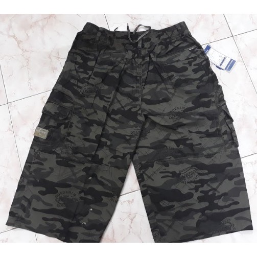 (Đến75Kg)Quần Short Quần Lính Quảng Châu Lưng Thun