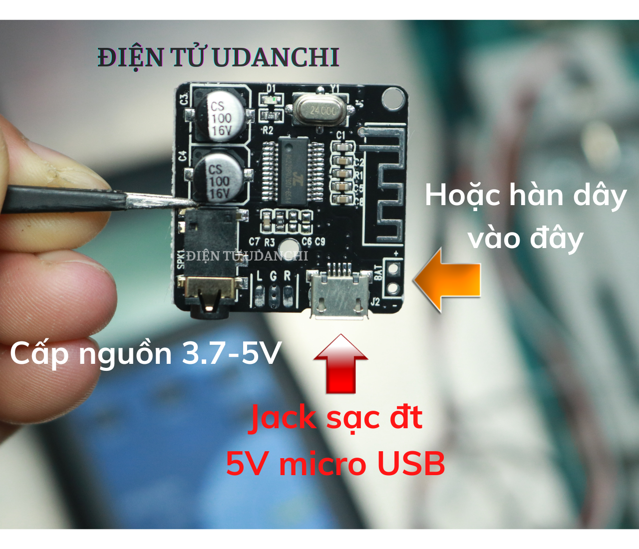 Module bluetooth giải mã âm thanh 5.0 Mp3 để độ loa lên bluetooth