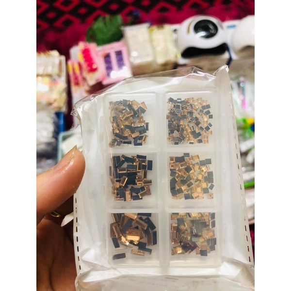 Đá khối chữ nhật khay tròn