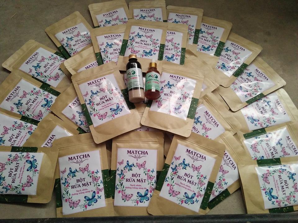 BỘT RỬA MẶT MATCHA Túi zip giấy 100GR