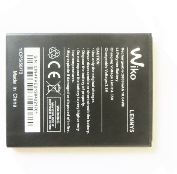 PIN WIKO LENNY5 / 3921 / K400 / 2800mAh ( LOẠI 1 BẢO HÀNH 6 THÁNG )