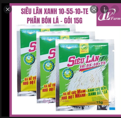 Phân bón lá siêu lân 10-55-10+TE gói 15gam