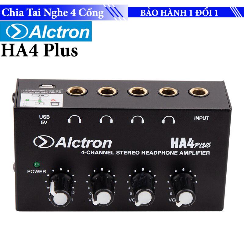 Bộ chia tai nghe 1 cổng ra 4 cổng alctron ha4 plus - nhập khẩu
