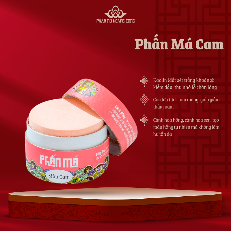 Bộ Đôi Phấn Phủ Ngọc Trai - Phấn Má Phấn Nụ Hoàng Cung