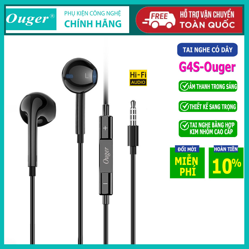 [HOT 2022] Tai Nghe Ouger-G4s Có Mic Chuẩn 3.5mm, Âm Thanh Hifi...