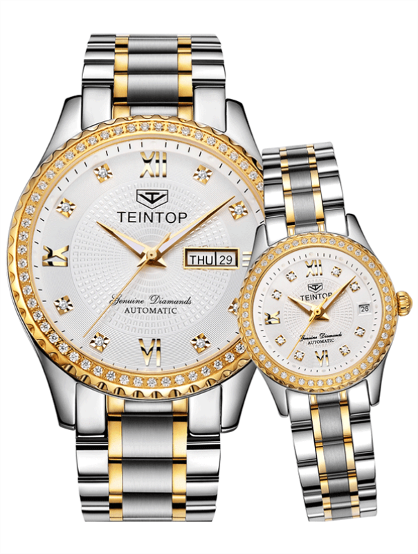 Đồng hồ đôi Teintop T8629-6 Chính Hãng Mỹ Đồng hồ chính hãng, Fullbox, Kính sapphire chống xước, Chống nước, Mới 100%
