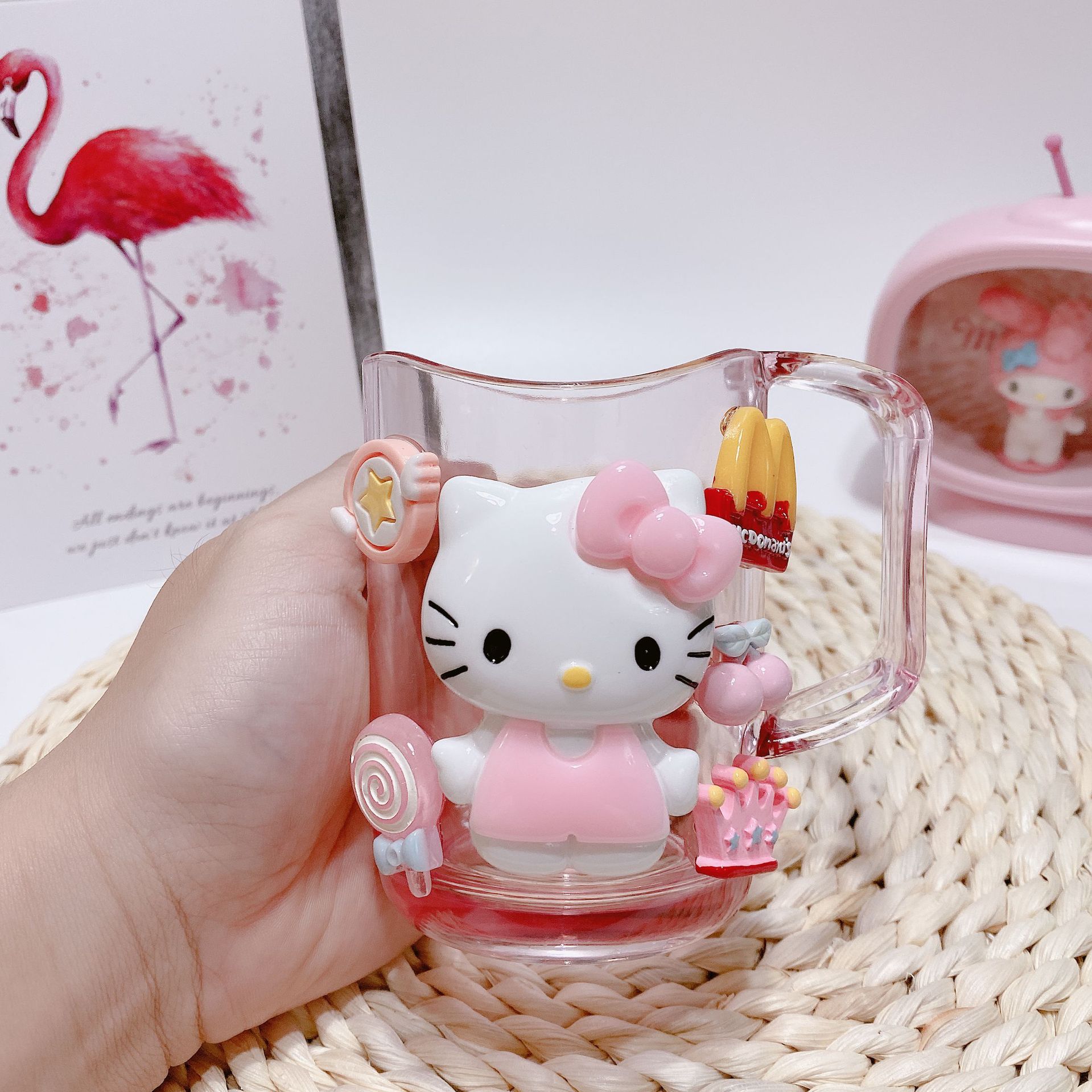 Ly Uống Nước/ Ly Đánh Răng cho Bé Kitty Doraemon Mickey Minnie