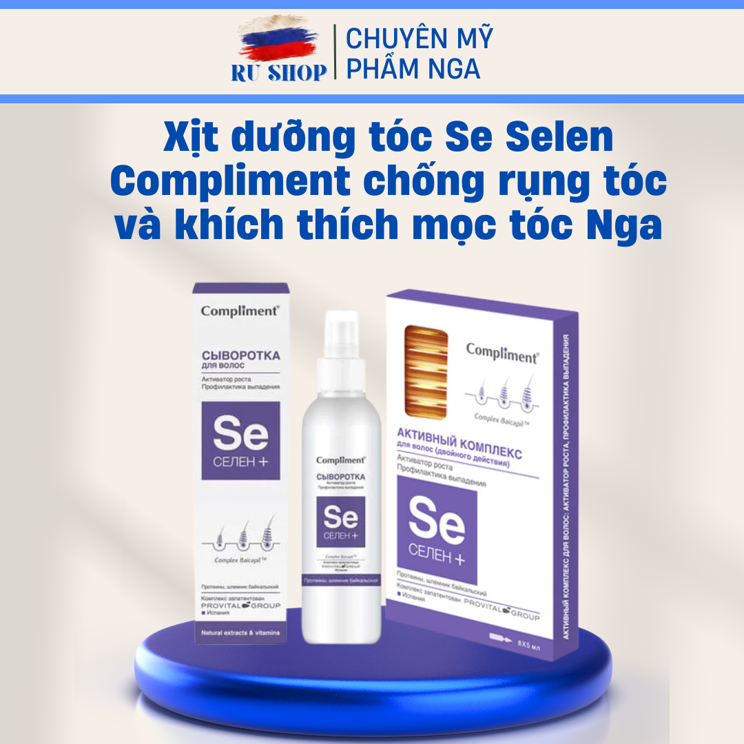 Xịt kích mọc tóc chống rụng SE Selen Compliment