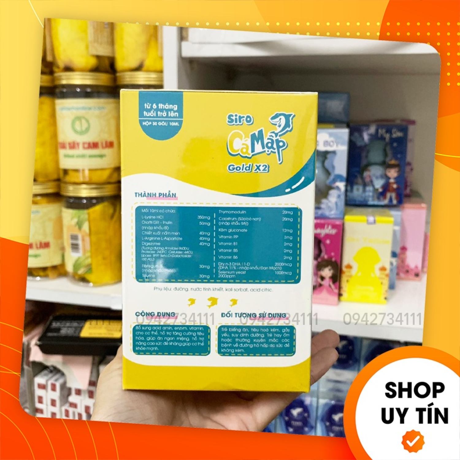 [Chính hãng] Siro Cá Mập Gold X2 Giúp Bé Ăn Ngon Công Ty Kyo