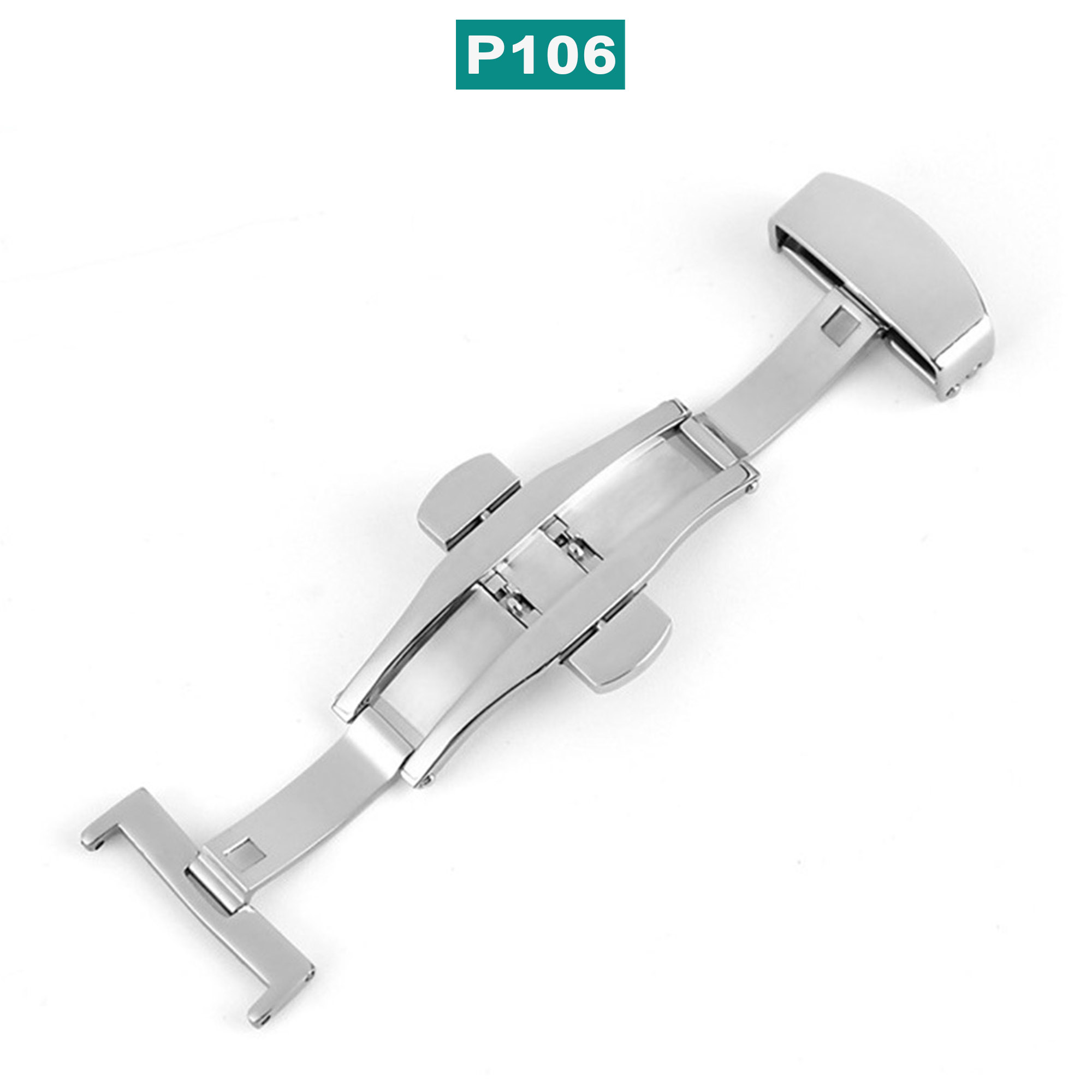 Khóa bướm cao P111 cấp 2 nút bấm bằng thép không rỉ, chất liệu cao cấp, thiết kế thời trang, rất bền màu, chắc chắn, rất khó bị rỉ sét