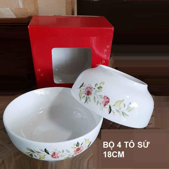 [HCM]bộ tô sứ trắng ăn cơm - tô sứ trắng
