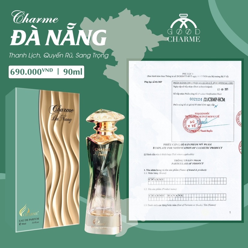 Nước Hoa Tỉnh Thành DANANG 90ml goodcharmee
