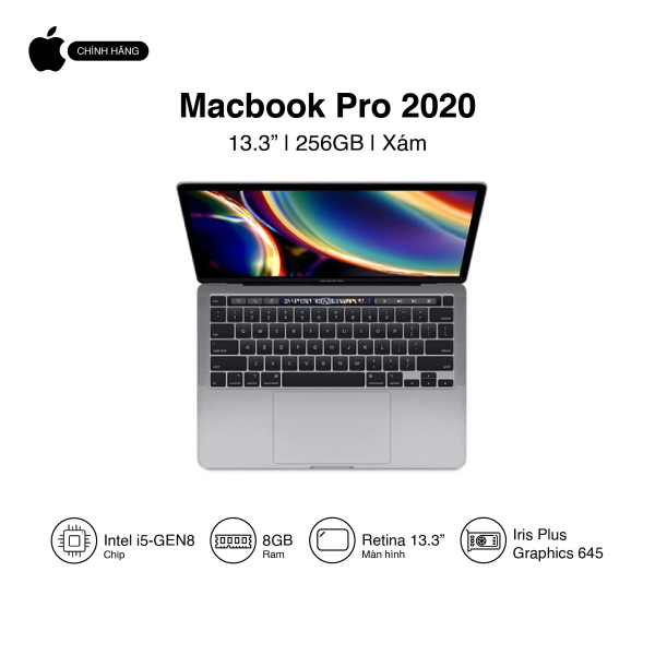 Bảng giá Laptop Apple Macbook Pro 2020 GEN8 13.3-inch 256GB SSD  - Hàng chính hãng VN/A Phong Vũ