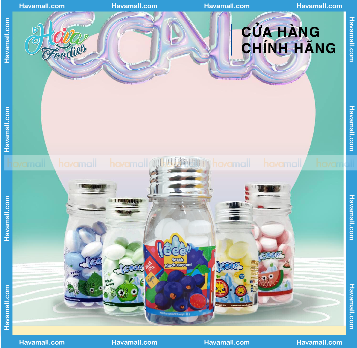 [ DATE MỚI NHẤT ] Kẹo Icee Vị Lý Chua Đen – Icee Candy Black Currant 23g