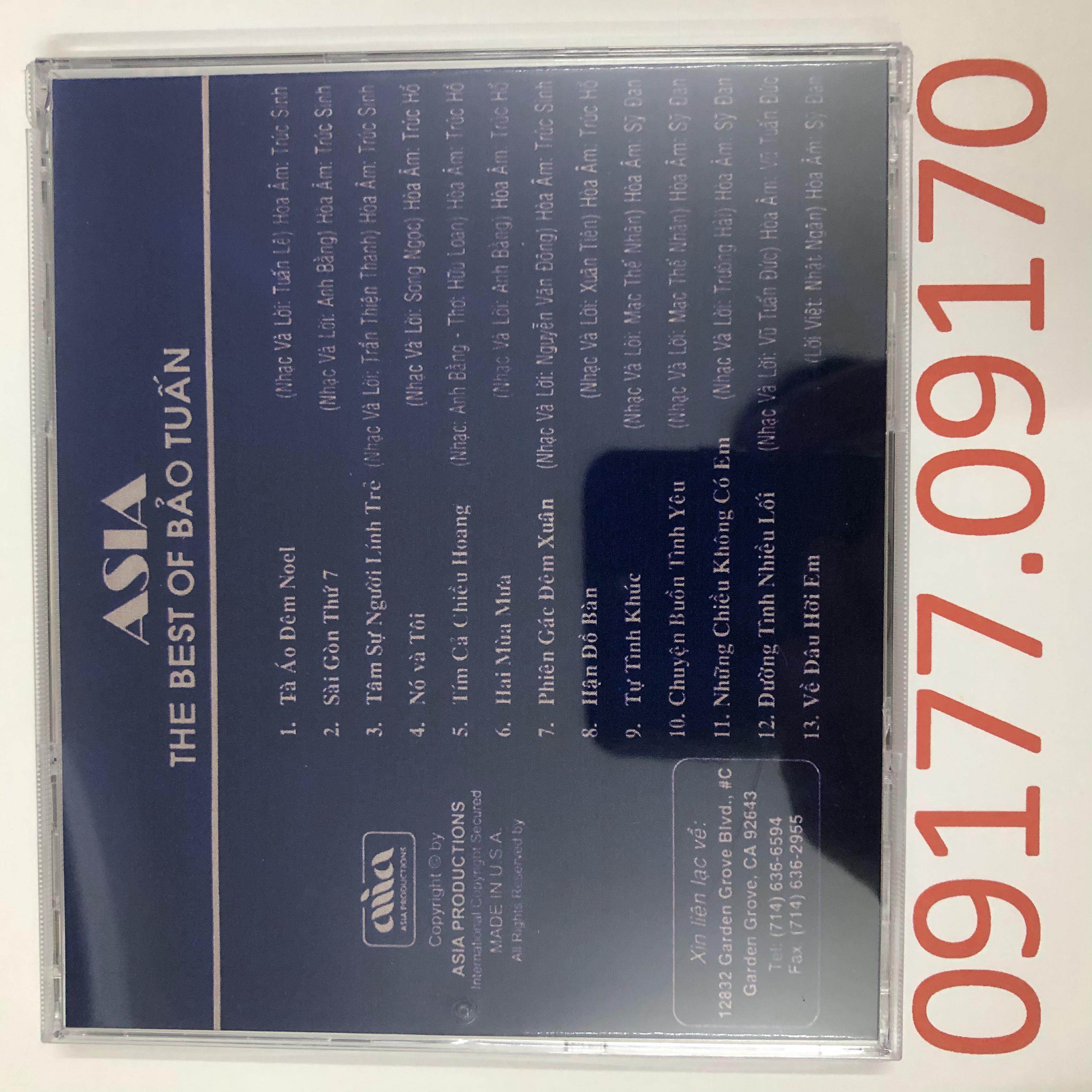 [HCM]CD The Best of Bảo Tuấn ASIACD