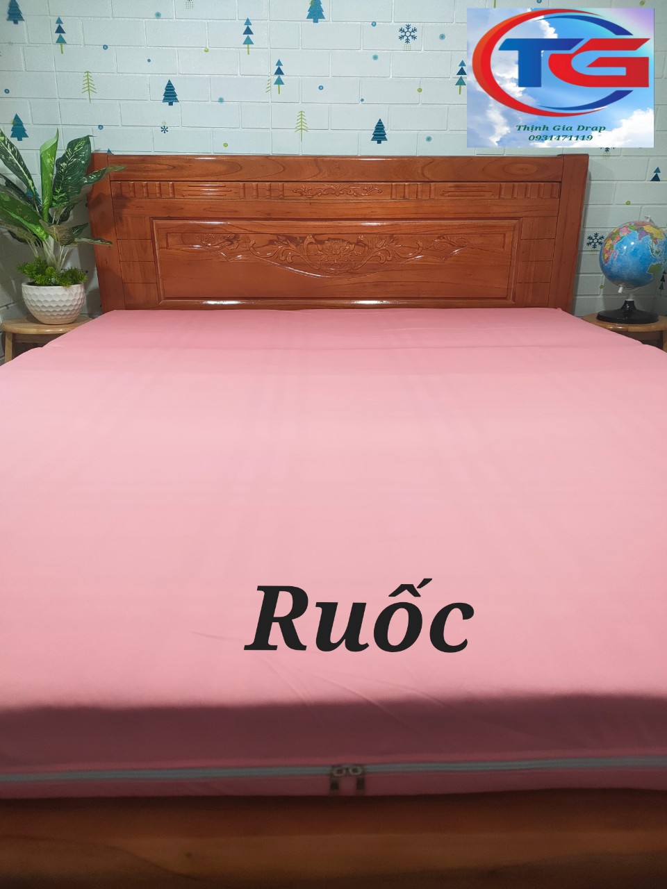 Áo bọc 2 mặt nệm ( Thun 1 màu cao cấp )