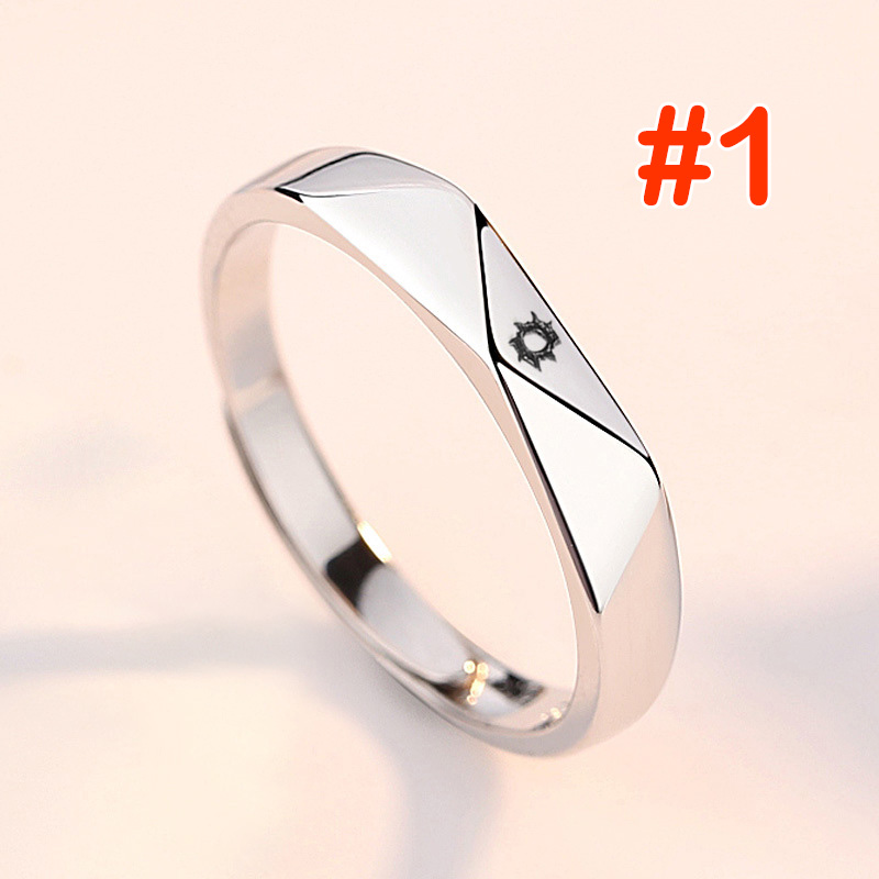 Nhẫn đeo tay Sun Moon Ziczac Couple - Có thể đeo đôi nam nữ - KAShop