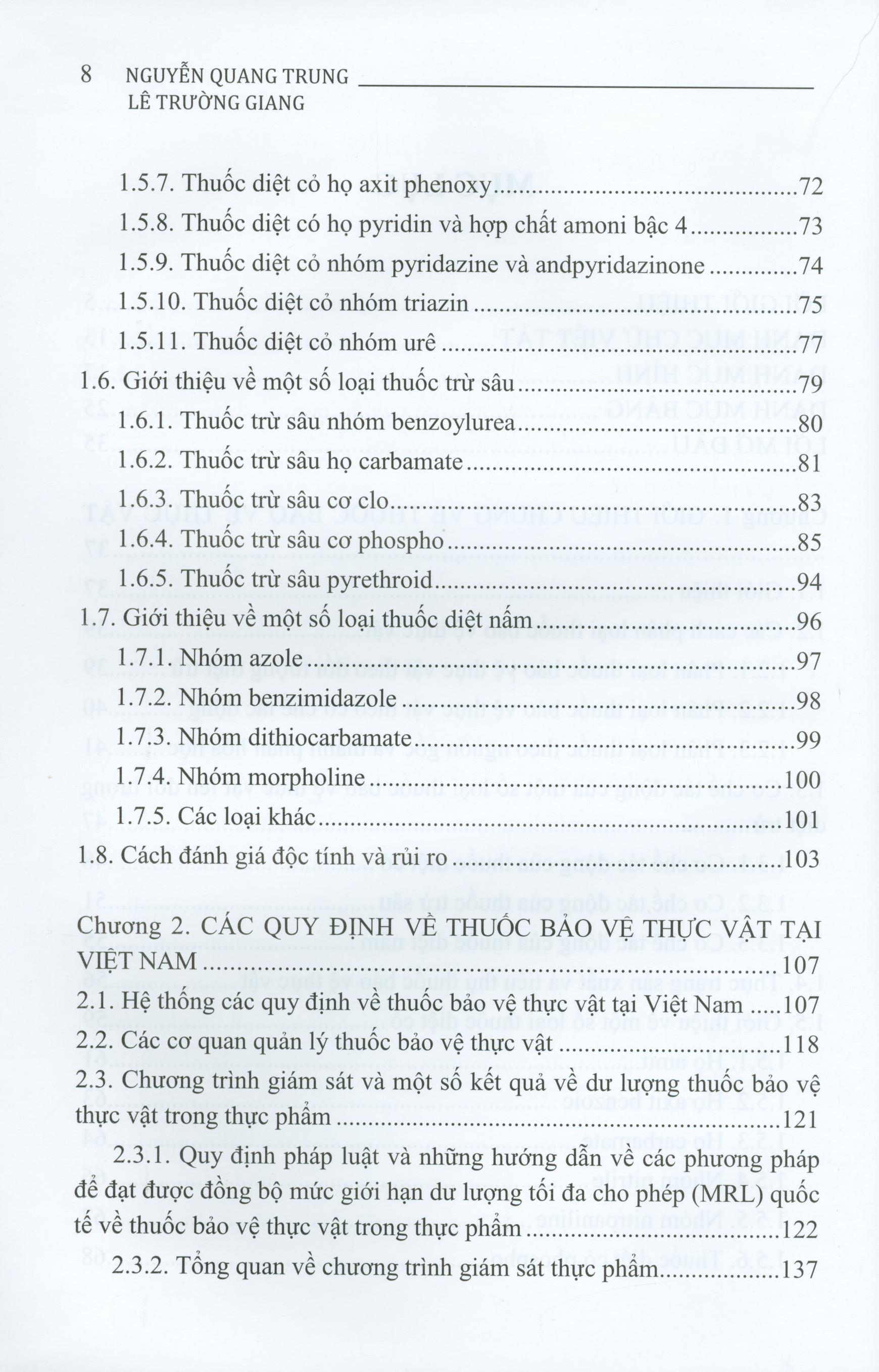 Phân tích thuốc bảo vệ thực vật trong thực phẩm