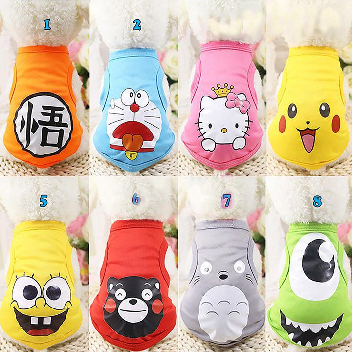 [HOÀN TIỀN 10%]Áo ba lỗ mùa hè in hình cute dành cho thú cưng - Cutepets