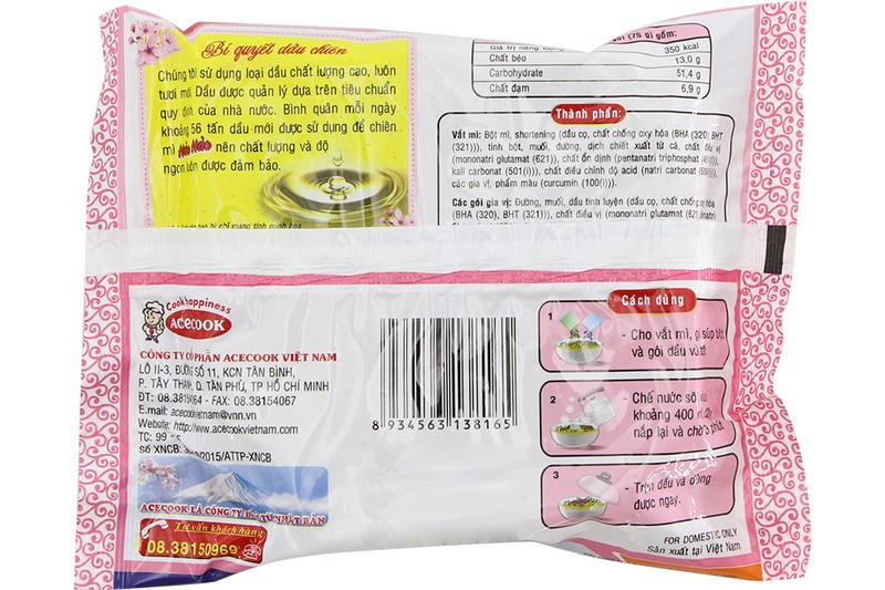 Mì hảo hảo tôm chua cay thùng 30 gói 75g