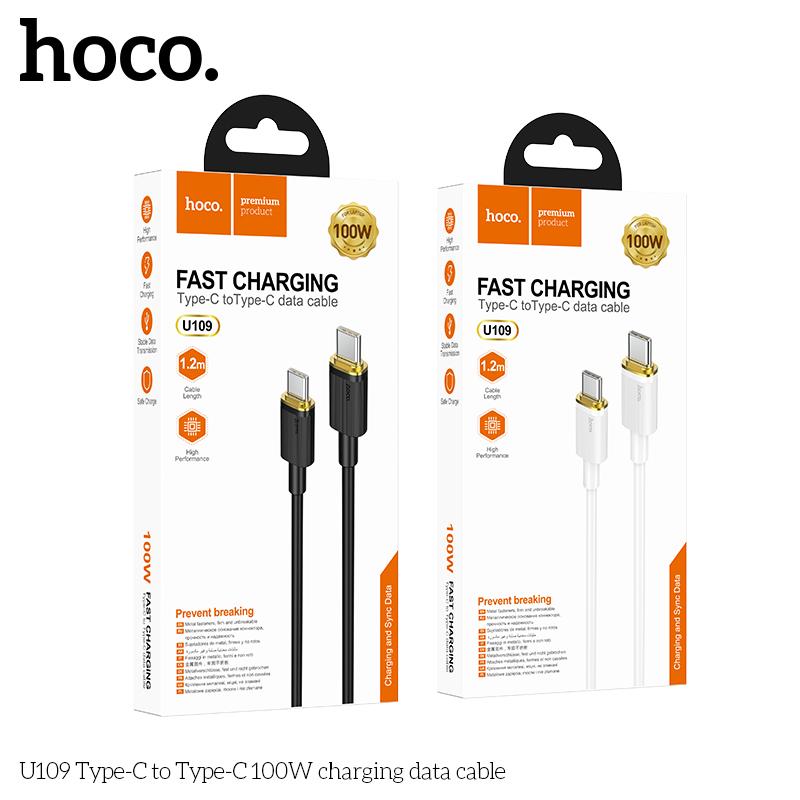 Cáp Sạc Nhanh Type-C To Type-C Hoco U109 100w