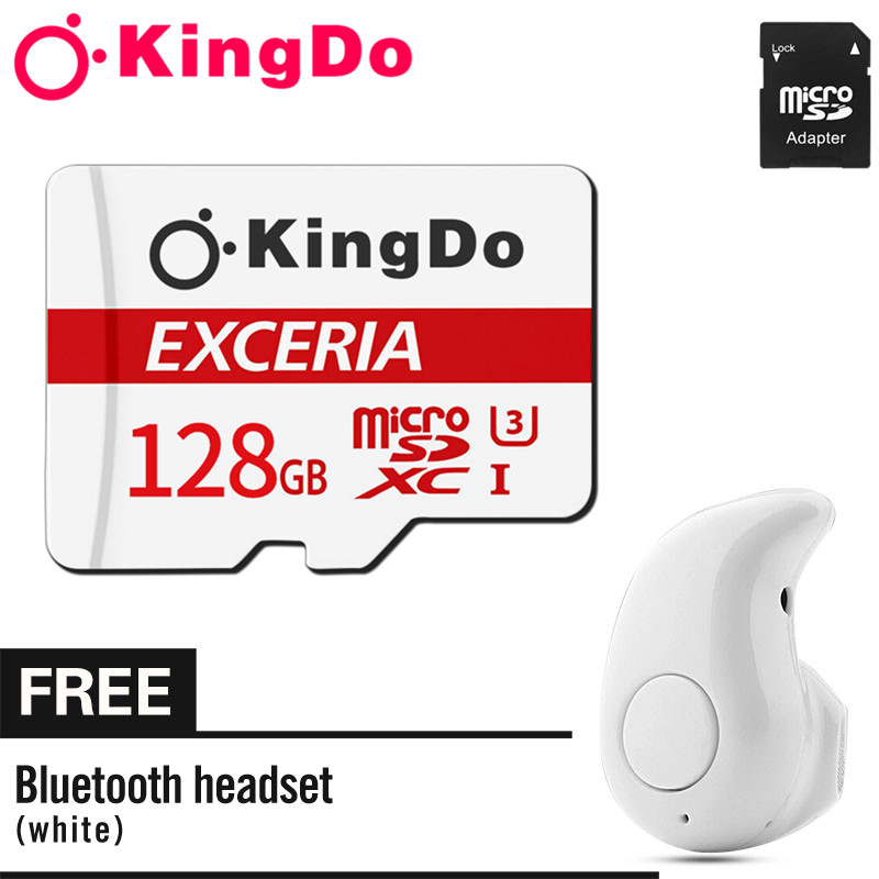 Thẻ nhớ 128G Class 10 Toshiba tốc độ cao 100MB/s chuyên dụng cho camera wifi, camera hành trình, điện thoại, máy chơi game, chất lượng hình ảnh 4k thẻ 128G Free S530 Bluetooth headset