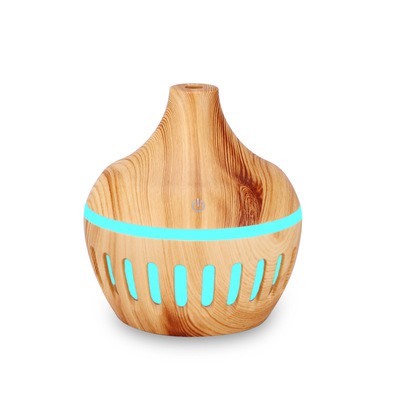Máy xông tinh dầu hình giọt nước vân gỗ máy phun sương tinh dầu máy phun sương máy tạo ẩm khuếch tán tinh dầu 300ml