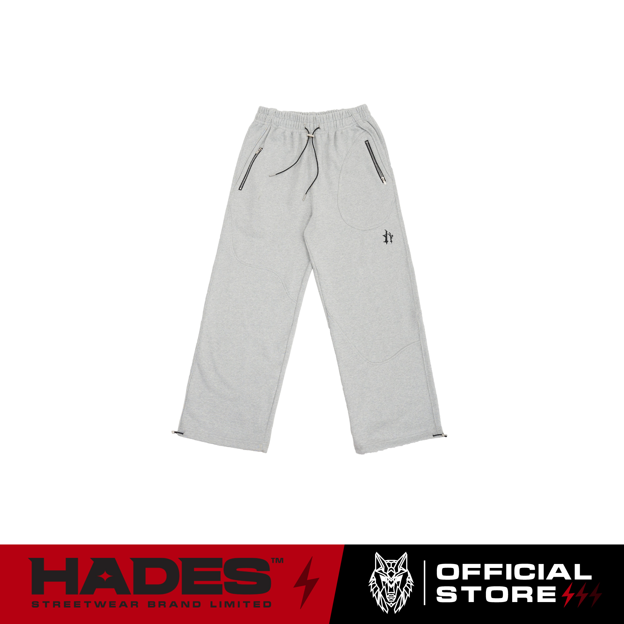 Quần dài lưng thun unisex vải chân cua texture line track pants - hades brand chính hãng
