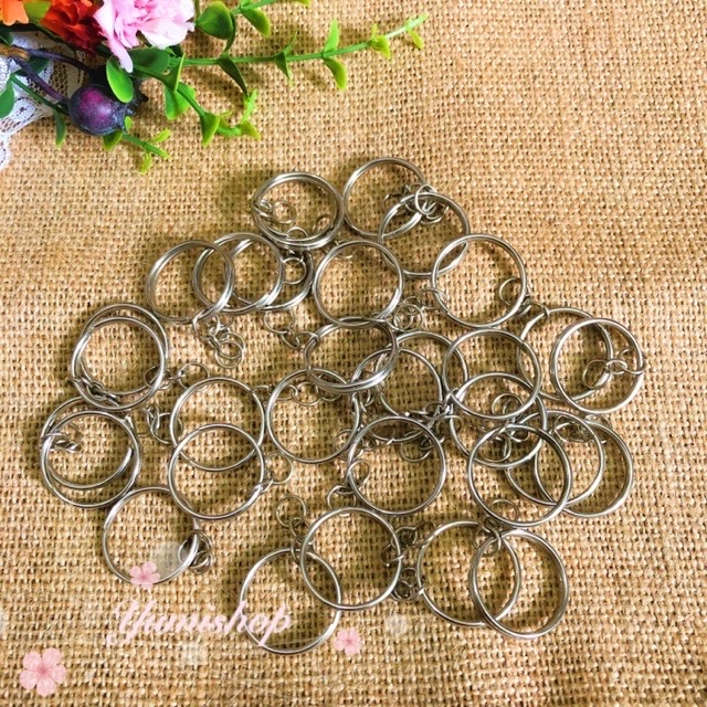 Set 100 Móc Làm Móc Chìa Khóa Phụ Kiện Thủ Công Handmade