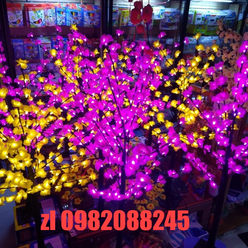 CÂY HOA MAI, HOA ĐÀO ĐÈN LED 1M2 CAO CẤP [SẢN PHẨM MỚI TẾT 2023]