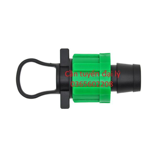 100 nút bịt cuối loại ren vặn cho ống nhỏ giọt phi 16mm
