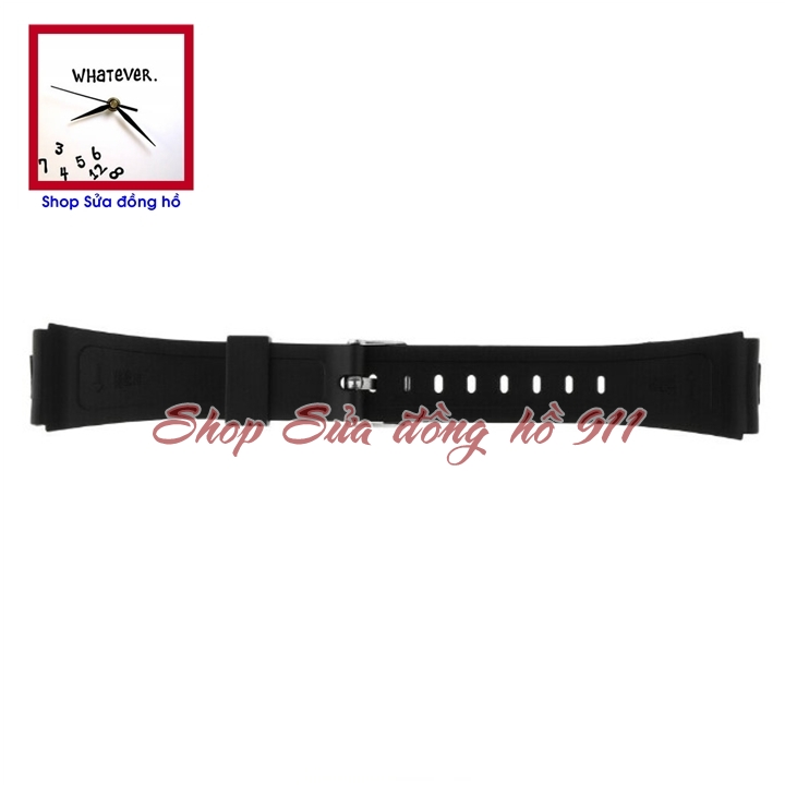 Dây cao su đồng hồ điện tử ca-sio size 18mm