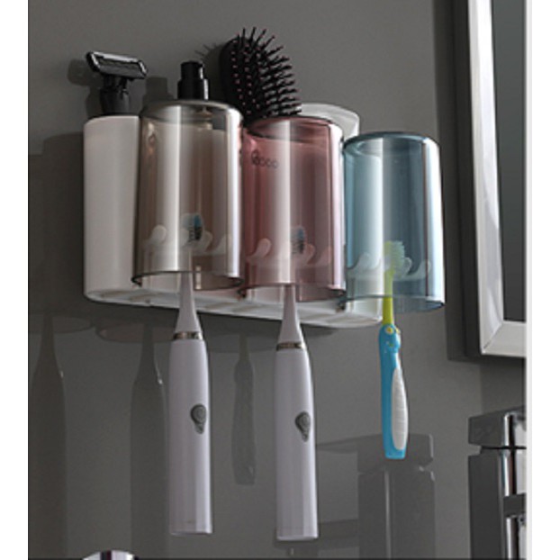 Hộp để bàn chải đánh răng ecoco kèm 2,3 cốc