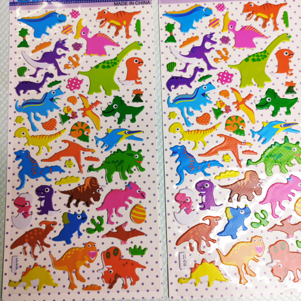 Sticker khủng long [S51] gồm cho bé chơi và trang trí đồ vật  - LUCKY SHOES VN