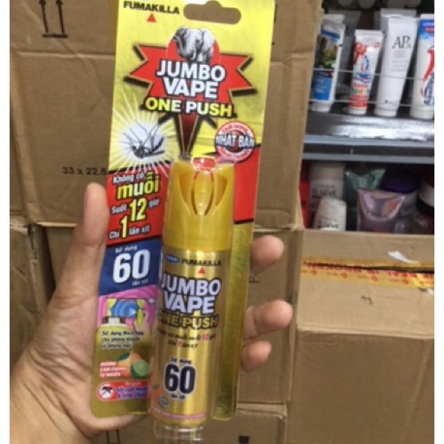Bình Xịt Muỗi Jumpo One Push Mini Du Lịch Tiện lợi