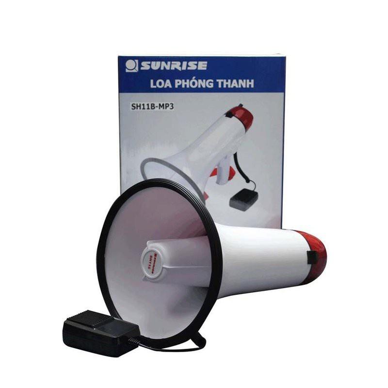 Loa phóng thanh cầm tay sunrise sh11b mp3. đọc usb, kèm pin sạc