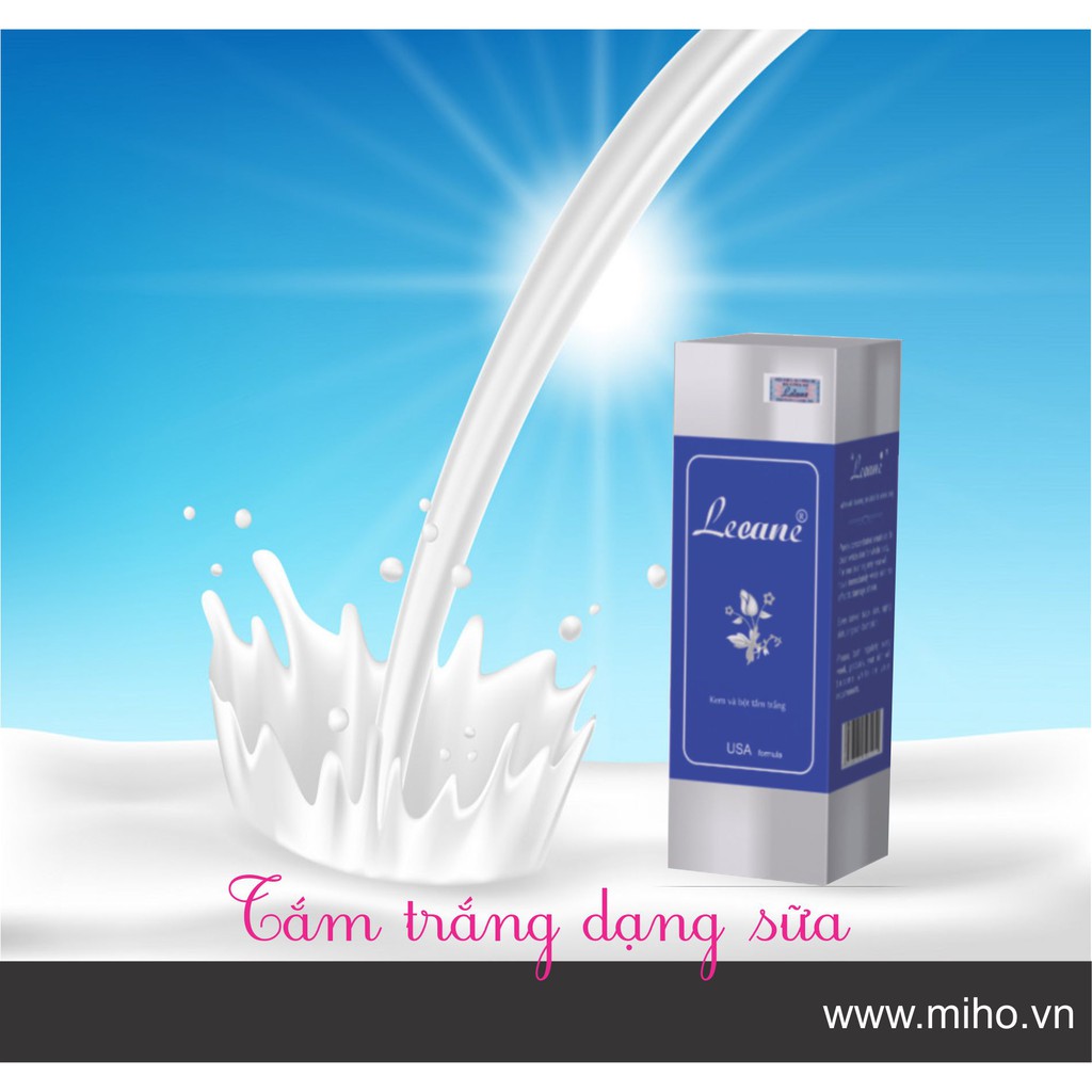 Kem và bột tắm trắng Lecane 80ml