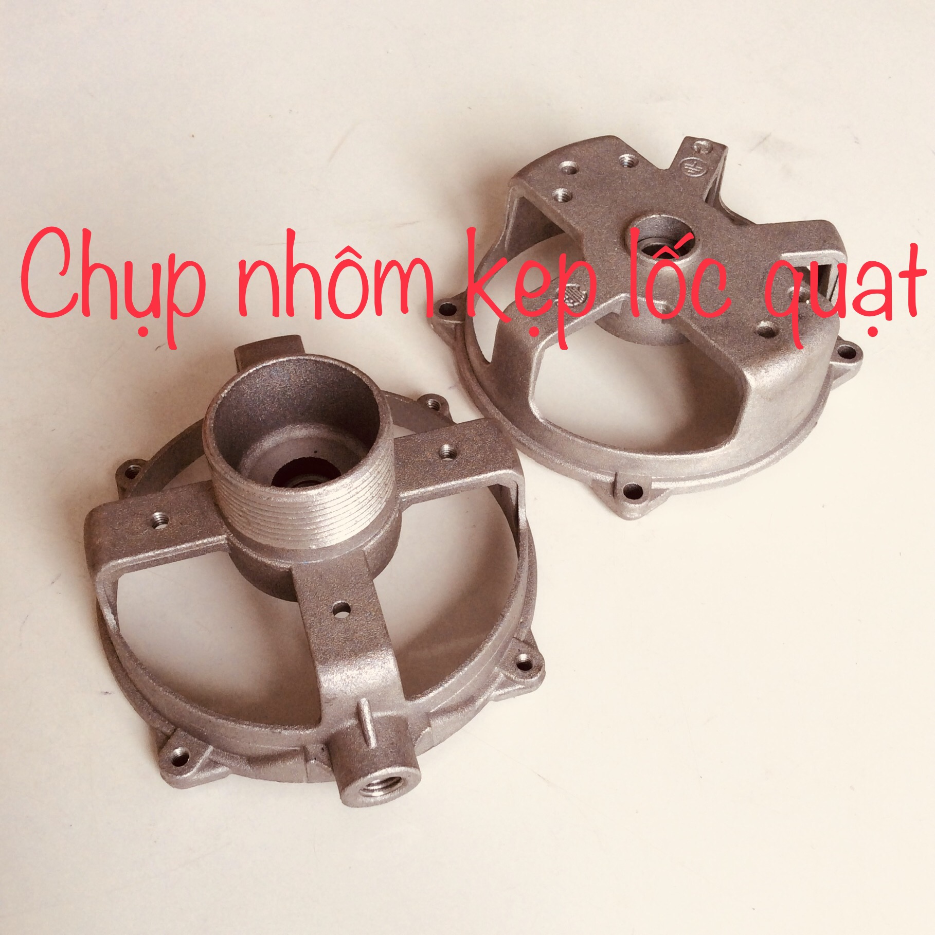 Kẹp nhôm gắn bạc thau cho lốc B3 B4 B5 kèm 4 con vít ( phụ kiện quạt)