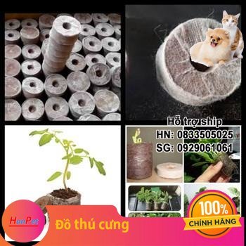 Hanpet - Bộ 20 Viên nén xơ dừa / viên ươm hạt / viên kích thích nảy mầm (viên sơ dừa)- HP2411002